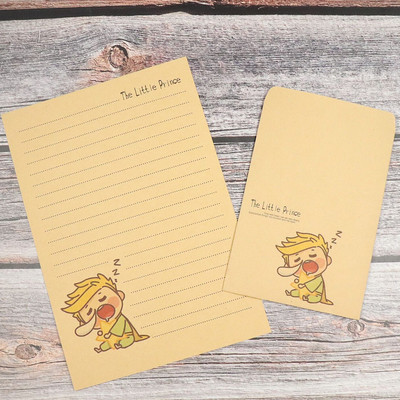 8 Kawaii kraftpapīra vēstules aploksne karikatūra gleznošana piezīmju grāmatiņa studentu skolas biroja apsveikuma ielūgums kancelejas preces dāvana