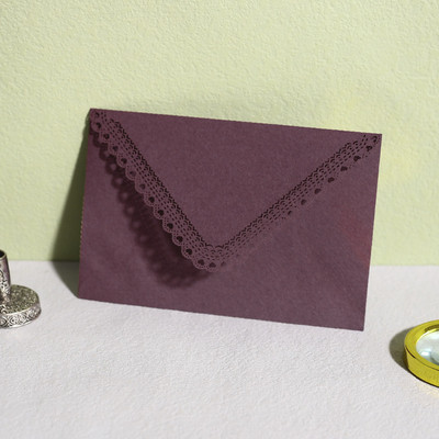 10 kom Vintage čipkane šuplje omotnice od kraft papira Kuverta za pozivnice za vjenčanje Kuverta za čestitke Kuverta za poklon 16*11,3 cm