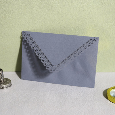 10 kom Vintage čipkane šuplje omotnice od kraft papira Kuverta za pozivnice za vjenčanje Kuverta za čestitke Kuverta za poklon 16*11,3 cm
