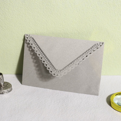 10 kom Vintage čipkane šuplje omotnice od kraft papira Kuverta za pozivnice za vjenčanje Kuverta za čestitke Kuverta za poklon 16*11,3 cm