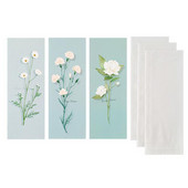 Komplet omotnica s cvjetnim uzorkom Omotnice od 3 kom + 3 lista papira pismo poruka čestitka papir papir pismo pisma poklon