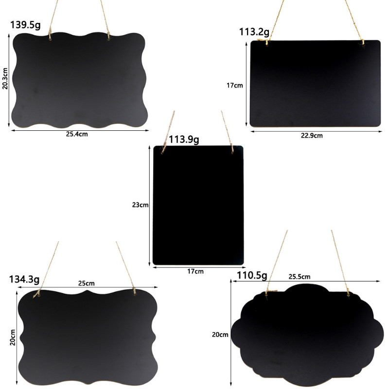 Kreativni dvostrani mali privjesak za ploču s porukama Dekoracija doma Drveni rukotvorini Viseći znak s užetom