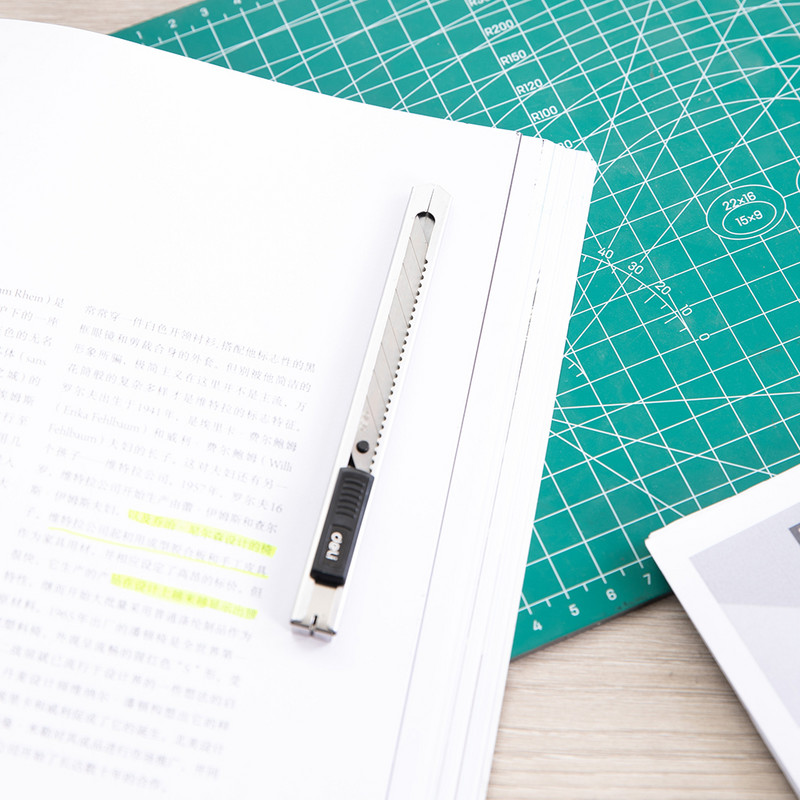 DELI Rezač papira Otvarač drvenih kutija Umjetnički nož Oštrica od 30 stupnjeva Metalni pomoćni obrtnički nož Rezač Nož za rezanje