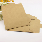 HERBATA (20kom/lot) 250gsm Kraft CD papir Kutija Prazne Kraft Kuverte Prirodne boje Obični Kraft papir Kuverte za poklon CD/DVD papir