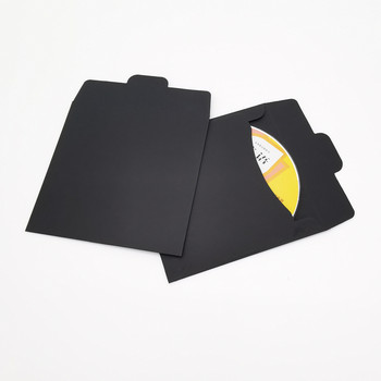 HERBATA (20бр./лот) 250gsm Kraft CD хартия Калъф Празни крафт пликове Естествен цвят Обикновена крафт хартия Подарък плик CD/DVD хартия