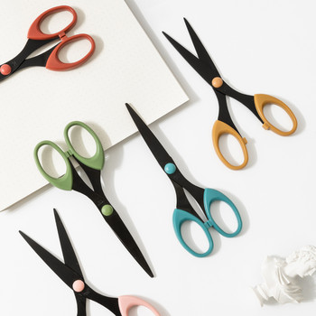 Morandi Color Scissor Stainless Steel Blade Safe Design Cutter for Fine Art Diary Album Craft Канцеларски материали Офис Училищни пособия