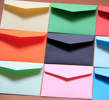 10 τμχ/παρτίδα Μίνι φάκελοι σε χρώμα καραμέλα DIY Πολυλειτουργικό χαρτί Kraft Προσκλήσεις Φάκελοι Δωροκάρτα