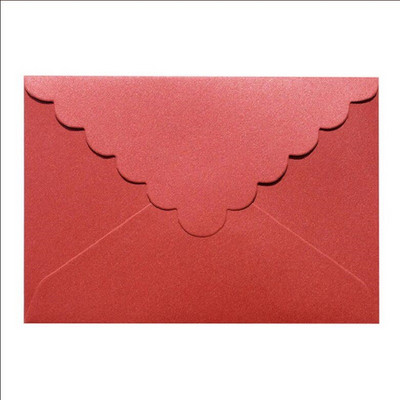 10db gyöngyházfényű boríték tiszta színű hullámmintás háromszög piros rózsaszín kártya karácsonyi ajándék parti kellékek diákpapírok