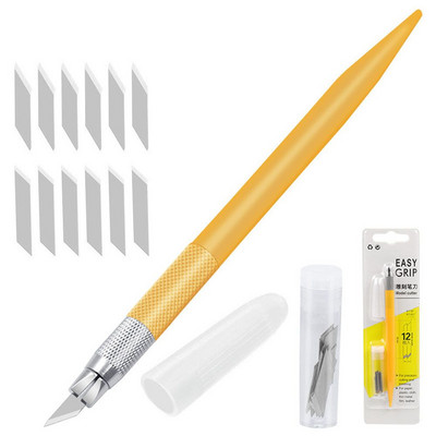 Bisturiu Artă Cuțit Pen Lamă Cuțit hârtie Instrument de tăiere Artizanat de precizie Cuțit Cont de mână Bandă piele țesătură sculptură sculptură