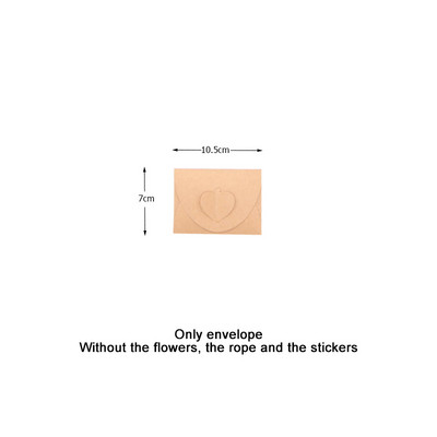 10 komada vintage kraft papir ljubavna omotnica razglednica dopisnica Pozivnica za vjenčanje Rođendanska zabava DIY ručno izrađeni poklon