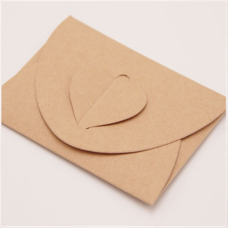 10 komada vintage kraft papir ljubavna omotnica razglednica dopisnica Pozivnica za vjenčanje Rođendanska zabava DIY ručno izrađeni poklon