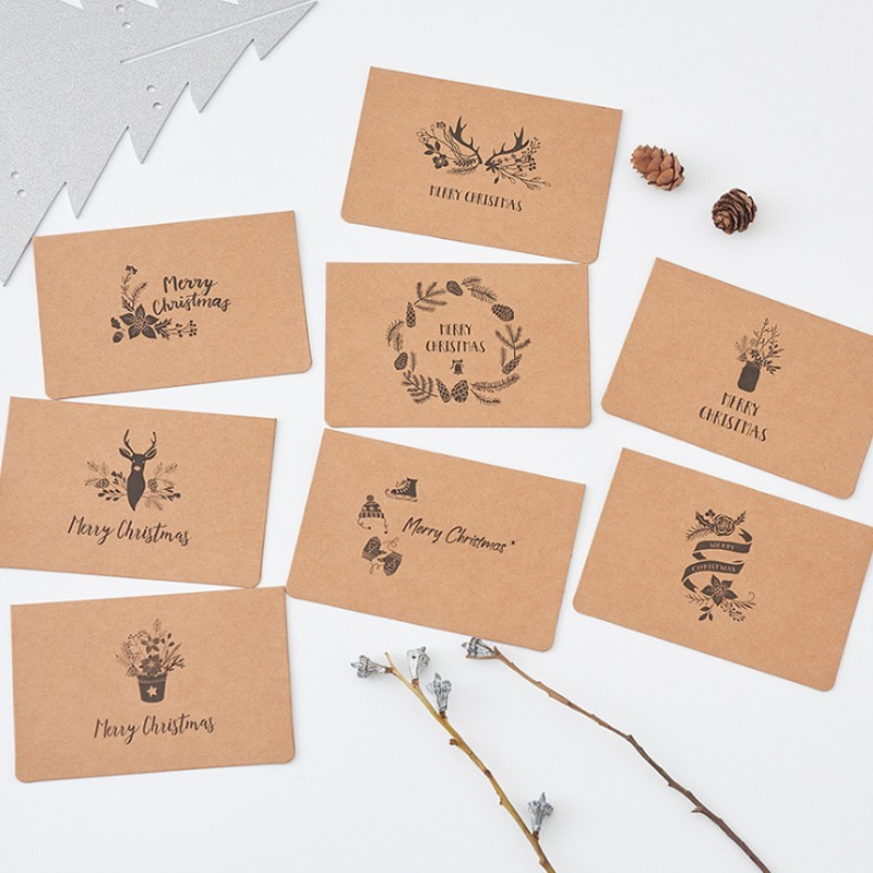 4 kom dopisnica, omotnica, razglednica, studentski kraft papir, poruka, novogodišnji dar, rođendanska kutija za rođendanski poklon, čestitka