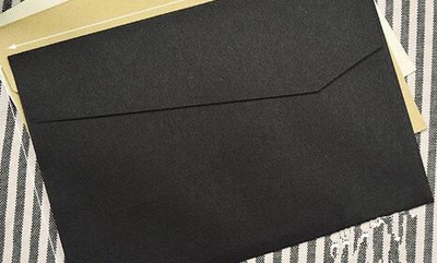 10kom crno-bijele poslovne omotnice od kraft papira Stare omotnice za poslovne pozivnice za vjenčanje Poklon omotnice