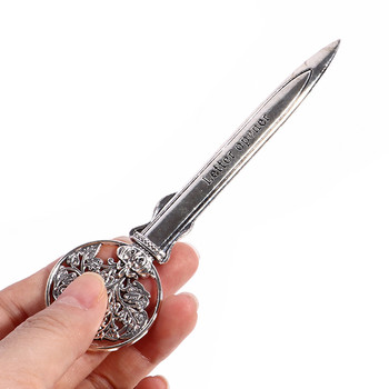 Метален ретро ръчен нож за отваряне на писма Нож за помощ Мини преносим нож за хартия Отварачка за пликове за писма