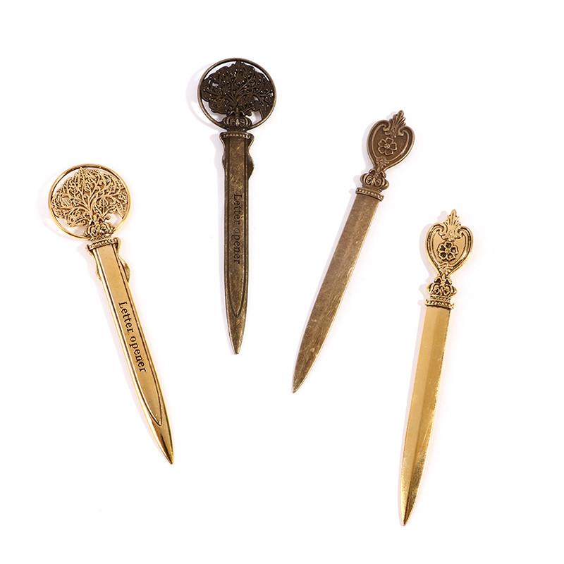 Μεταλλικό ρετρό χειροκίνητο Letter Opener Utility Knife Mini Portable Paper Cutter Letter Ανοιχτήρι φακέλων