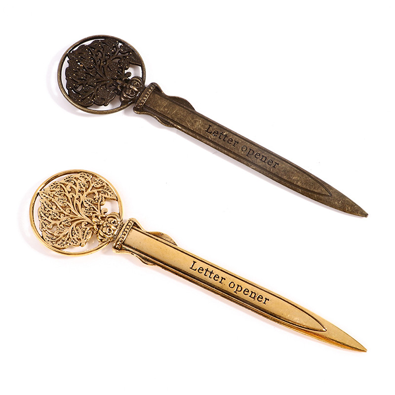 Μεταλλικό ρετρό χειροκίνητο Letter Opener Utility Knife Mini Portable Paper Cutter Letter Ανοιχτήρι φακέλων