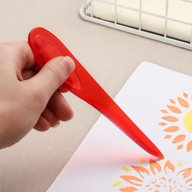 1Pc Point Tuner Seam Creaser Creases Εργαλεία ραψίματος με λαβή γύψινο Εργαλείο πίεσης πλαστικό σήμα ραφής για κόφτη χαρτιού ραπτικής