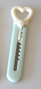 10 εκ. Kawaii Mini Pocket Love Heart Art Utility Knife Express Box Μαχαίρι Χαρτοκόφτης Χειροτεχνίας Περιτύλιγμα Ξαναγεμιζόμενης λεπίδας Χαρτικά