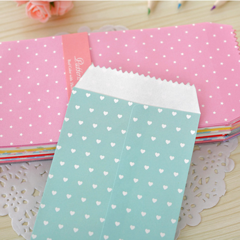 20 kom./lot novih slatkih crtanih kawaii papira omotnica sa zvijezdama u šarenim točkama za poklon karticu Dječji korejski pribor Besplatna dostava