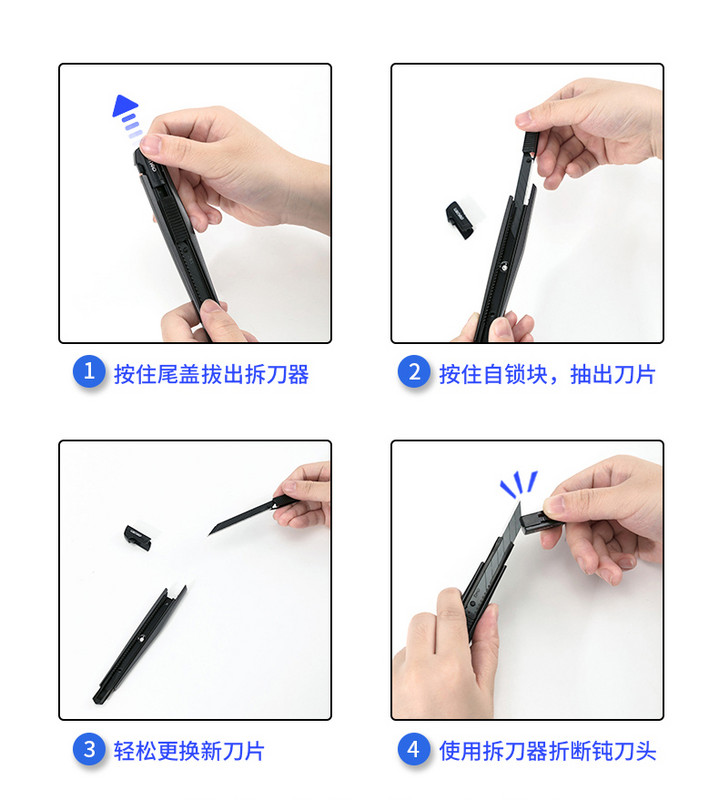 Deli Hordozható Tapéta Kés Art Vágó Eltávolítás Express Kés нож Irodaszerek Faca Papírvágó Tapéta Kés Penge