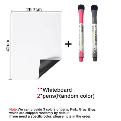 Magnetska bijela ploča za suho brisanje veličine A3 za hladnjak, hladnjak, 17x 12 inčnih listova, tjedni planer s popisom obaveza, bilješke, gumica za markere