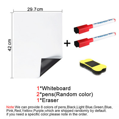 Magnetska bijela ploča za suho brisanje veličine A3 za hladnjak, hladnjak, 17x 12 inčnih listova, tjedni planer s popisom obaveza, bilješke, gumica za markere