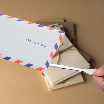 1 τεμ. από ανοξείδωτο ατσάλι Letter Opener Paper Cutterly Utility Cutter Εργαλεία κοπής Χαριτωμένο χαρτί μαχαίρι χωρισμένο αρχείο φακέλων ανοίγοντας χαρτικά