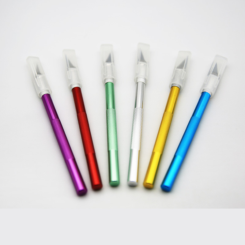 Metalni skalpel Komplet alata za noževe Neklizajuće oštrice Nož za graviranje Mobilni mobilni telefon Film Rez papira Ručni alati za rezbarenje