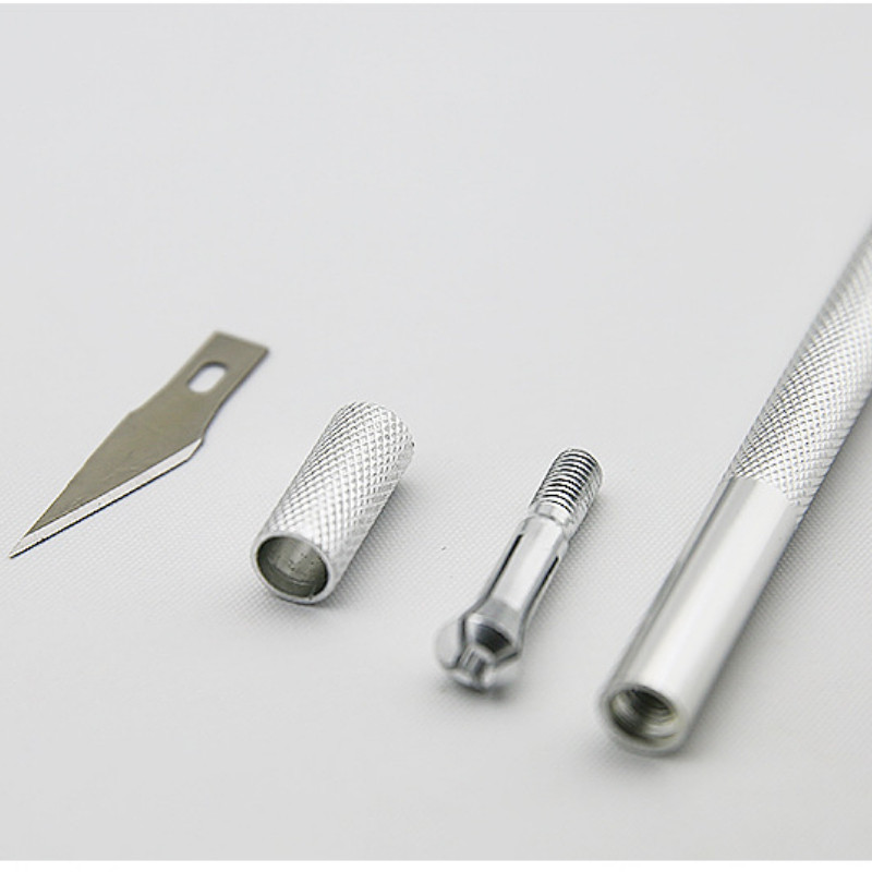 Metalni skalpel Komplet alata za noževe Neklizajuće oštrice Nož za graviranje Mobilni mobilni telefon Film Rez papira Ručni alati za rezbarenje
