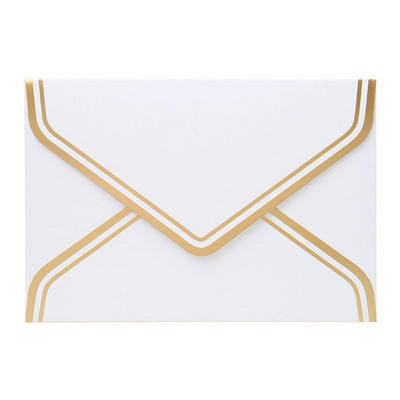 10 kom Retro Vintage Prazan Craft Papir Kuverte sa zlatnim pečatom za pisma Čestitke Pozivnice za svadbu 125x175 mm