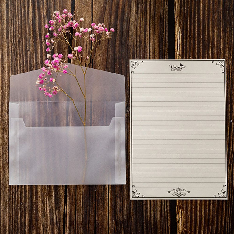 10PCS/Lot Kvadratni pravokutni papirnate omotnice Poluprozirne papirnate omotnice sumporne kiseline DIY Pakiranje kartica Pribor za pisanje