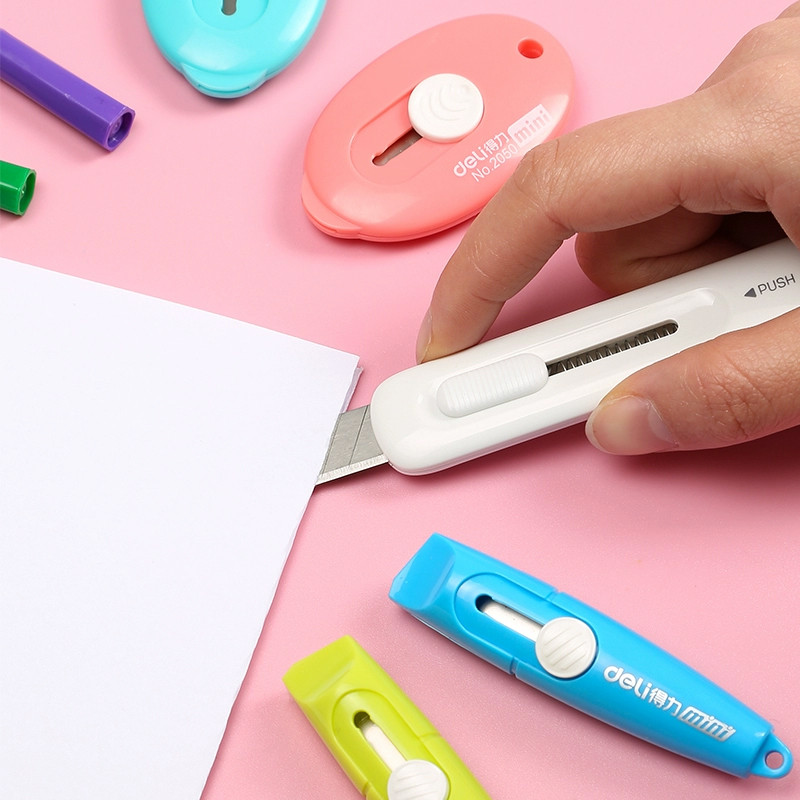 DELI Slatki mini pomoćni nož Prijenosna kutija za omatanje Papirna omotnica Mali pomoćni nož Otvarač pisama Učenici Umjetnički alati Pribor