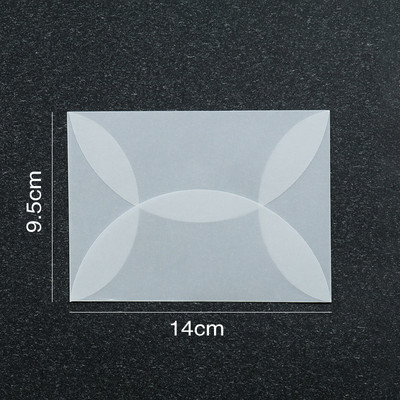 10 vnt/stal. Skaidrus vokas Vintažiniai laiškų vokai permatomo popieriaus vokas tuščias mažas vestuviniam kvietimui