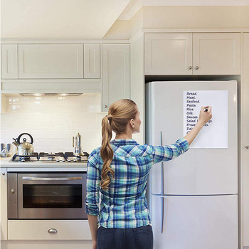 A4 Magnetic Dry Erase Board Μαρκαδόροι Ψυγείου Φύλλο Λευκού Πίνακα, Σβήσιμο Εύκαμπτο Ψυγείο Μαγνήτης Κουζίνας Λίστα παντοπωλείων