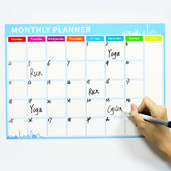 Μέγεθος A3 Weekly Planner Calendar Μαγνητικά αυτοκόλλητα ψυγείου Μενού Dry Erase Calendar Marker Whiteboard Πίνακας μηνυμάτων