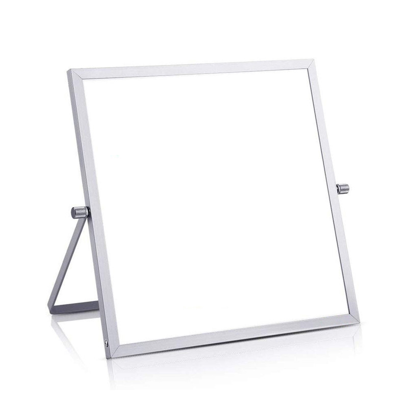 Maza magnētiska balta tāfele rakstāmgaldam 10"x10" divpusēja galddatora Dr y Era se tāfele ar statīvu studentiem Home Au18 21