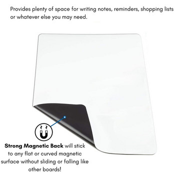 Магнитна бяла дъска с размер A4 Стикери за хладилник Сухо изтриване Седмичен планер Табла Офис Учебни съобщения Календар Табла за писане