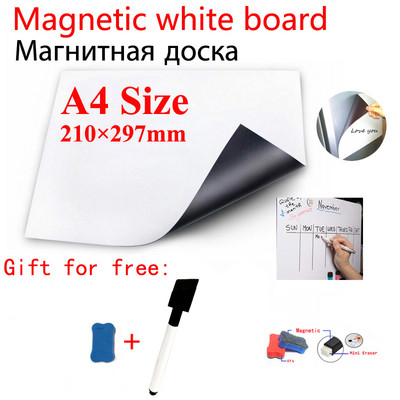 A4, magnetska bijela ploča, naljepnice za hladnjak, suho brisanje, tabla za tjedni planer, uredska nastavna ploča s porukama i kalendarom, ploča za pisanje