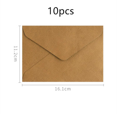 Vintage Premium kaņepju tekstūras rietumu aploksne kāzu ballītei, uzaicinājuma apsveikuma kartītes Dāvanu krāsainas vintage papīra aploksnes