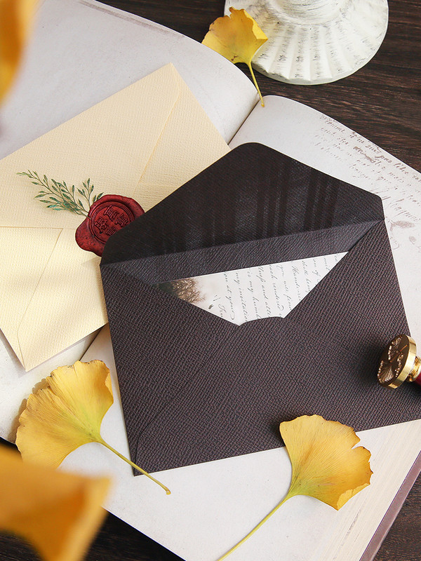 Vintage Premium kaņepju tekstūras rietumu aploksne kāzu ballītei, uzaicinājuma apsveikuma kartītes Dāvanu krāsainas vintage papīra aploksnes