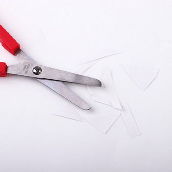 Цветна примка от неръждаема стомана Ножици Безопасна пластмасова еластична ръкохватка Инструмент за ръчна изработка Самоотваряща се режеща хартия Канцеларски материали