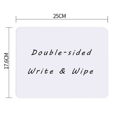 Λευκός πίνακας σχεδίασης ομιλίας 23*30 εκατοστών διπλής όψης Πίνακας ξηρής διαγραφής επαναχρησιμοποιήσιμος πίνακας συσκέψεων Λευκός πίνακας σχεδίασης ομιλίας με προμήθειες διδασκαλίας παρουσίασης