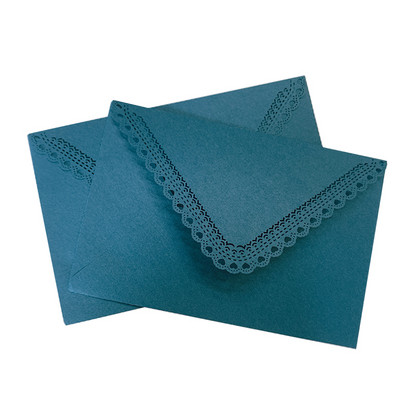 5db Színes üreges háromszög boríték papír cukorka színek esküvői meghívó üres kézzel készített ajándék királykék 16*11,3cm