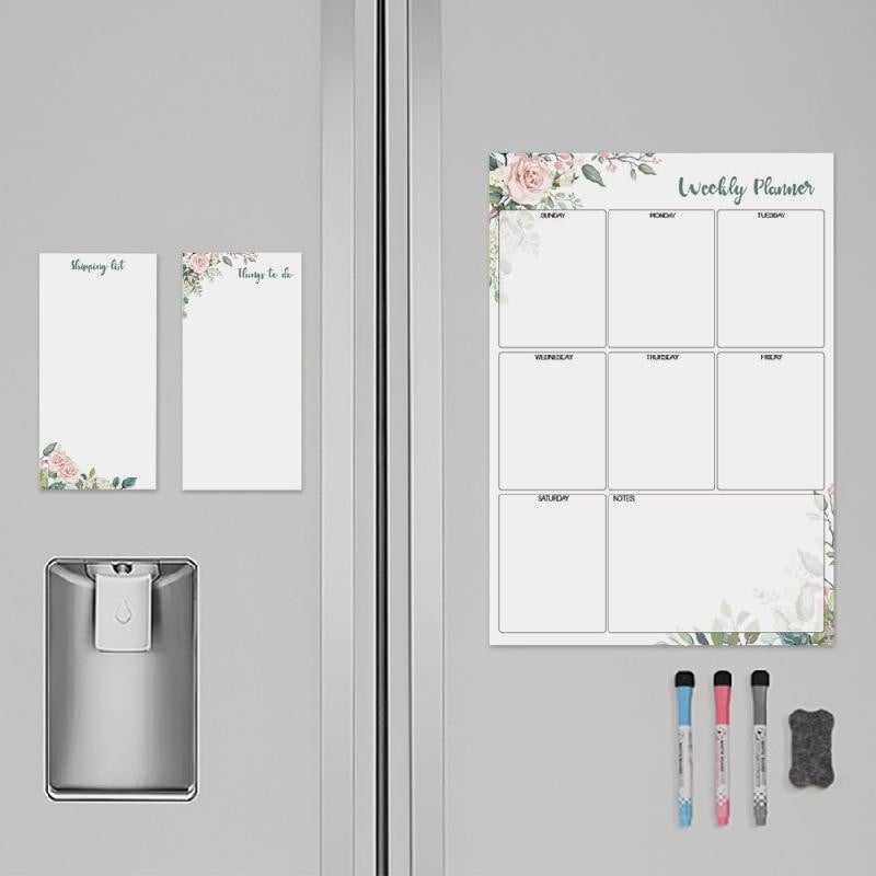Magnetski mjesečni tjedni planer Kalendar Stolni Dry Erase Bijela ploča Naljepnica Hladnjak Ploča s porukama Jelovnik Poklon Ljepljiva bilješka