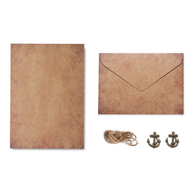 2 set de plicuri A5 kraft retro, scris de mână, scris de dragoste, conținut de papetărie, invitații, felicitare de nuntă, antet, petrecere, 16*11 cm