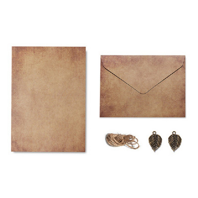 2 set de plicuri A5 kraft retro, scris de mână, scris de dragoste, conținut de papetărie, invitații, felicitare de nuntă, antet, petrecere, 16*11 cm