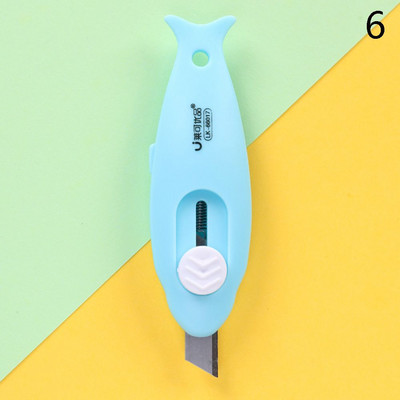 Slatki mini rezač papira, džepna mačja šapa, riblji umjetnički pomoćni nož, ekspresna kutija, nož, rezač papira za pisma, DIY školski pribor za obrt