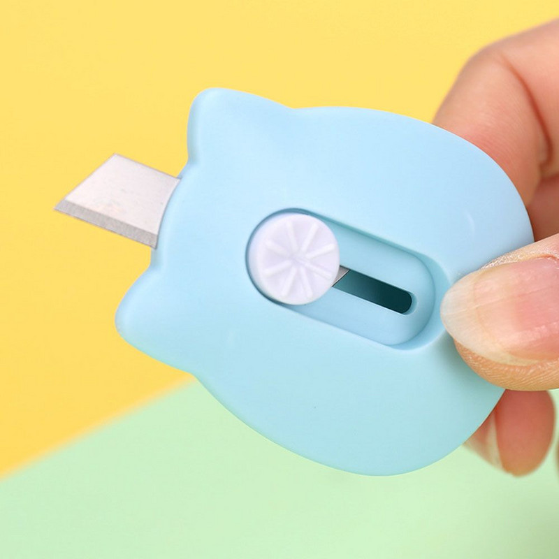 Slatki mini rezač papira, džepna mačja šapa, riblji umjetnički pomoćni nož, ekspresna kutija, nož, rezač papira za pisma, DIY školski pribor za obrt