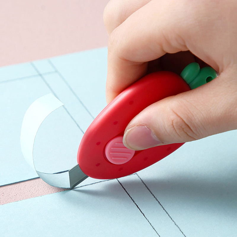 Mini eper kés aranyos hordozható papírvágó barkácsművészet kézzel készített kések irodai iskolai papírboríték vágó írószerek