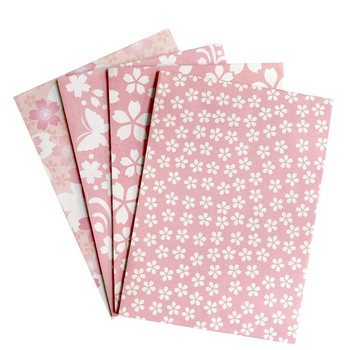 10 τμχ Ροζ φάκελος με άνθη κερασιάς Λευκή υφή μοτίβο κενό χαρτί χειροποίητο DIY γράψιμο επιστολής 17,5cm*12,5cm